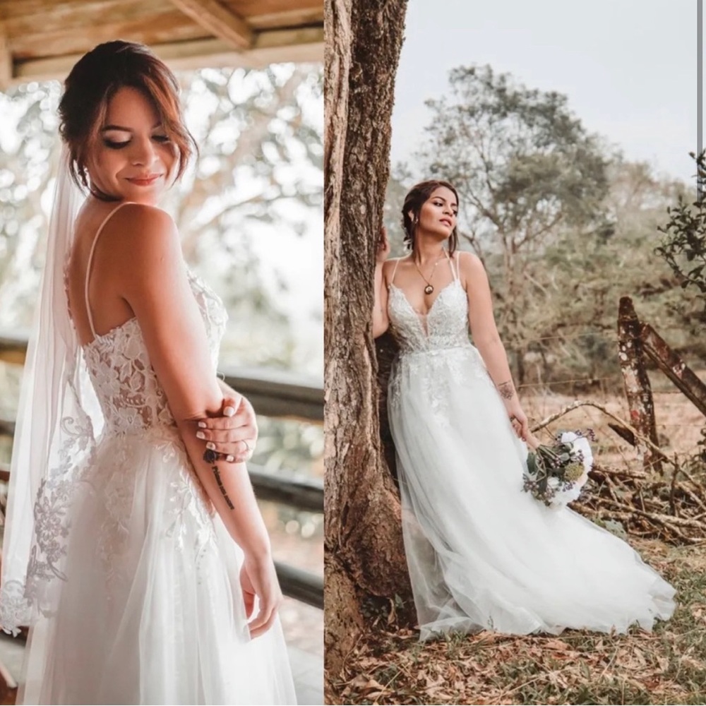 Lulus Luxe Go With Elegance White Lace Embroidered Maxi Dress Wedding NWT